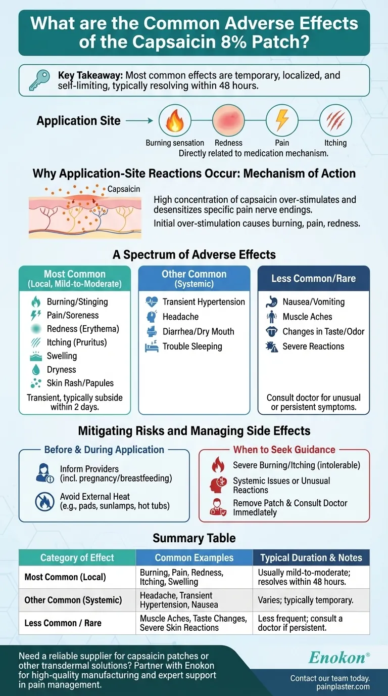 ¿Cuáles son los efectos adversos frecuentes del parche de capsaicina al 8%?Control de los efectos secundarios para un alivio seguro del dolor Guía Visual
