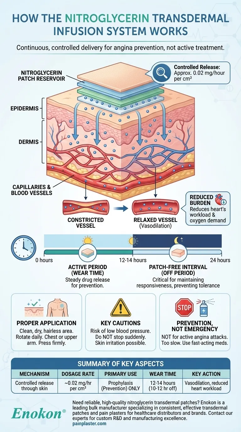 ニトログリセリン経皮注入システムの仕組みとは？主な効果とメカニズムの説明 ビジュアルガイド