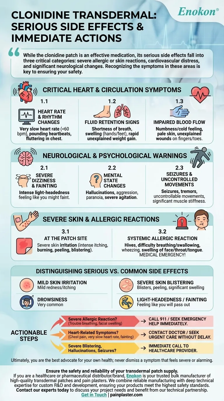 经皮氯雷他定的哪些严重副作用应立即就医？ 图解指南