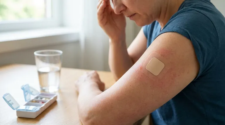 経皮クロニジンの一般的な副作用は?リスクと皮膚反応の管理