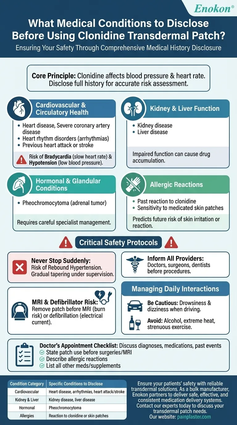 在使用氯硝西泮透皮膏之前，应向医生说明哪些疾病？确保治疗安全 图解指南