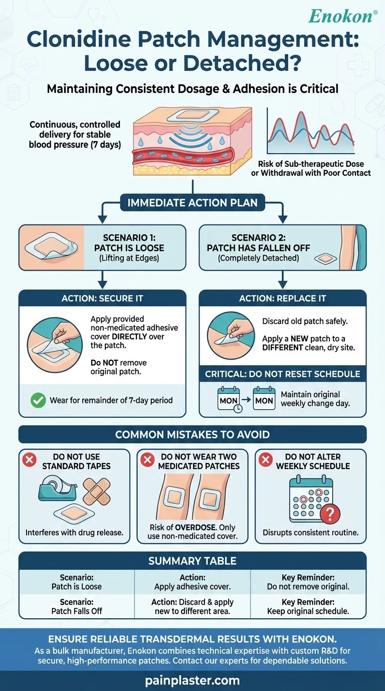如果氯硝柳胺贴片松动或脱落，该怎么办？快速修复和安全提示 图解指南