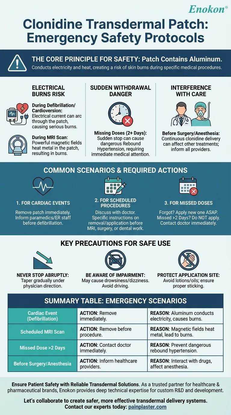 在使用克洛尼定透皮制剂的过程中遇到紧急情况时应该怎么办？安全规程和关键步骤 图解指南