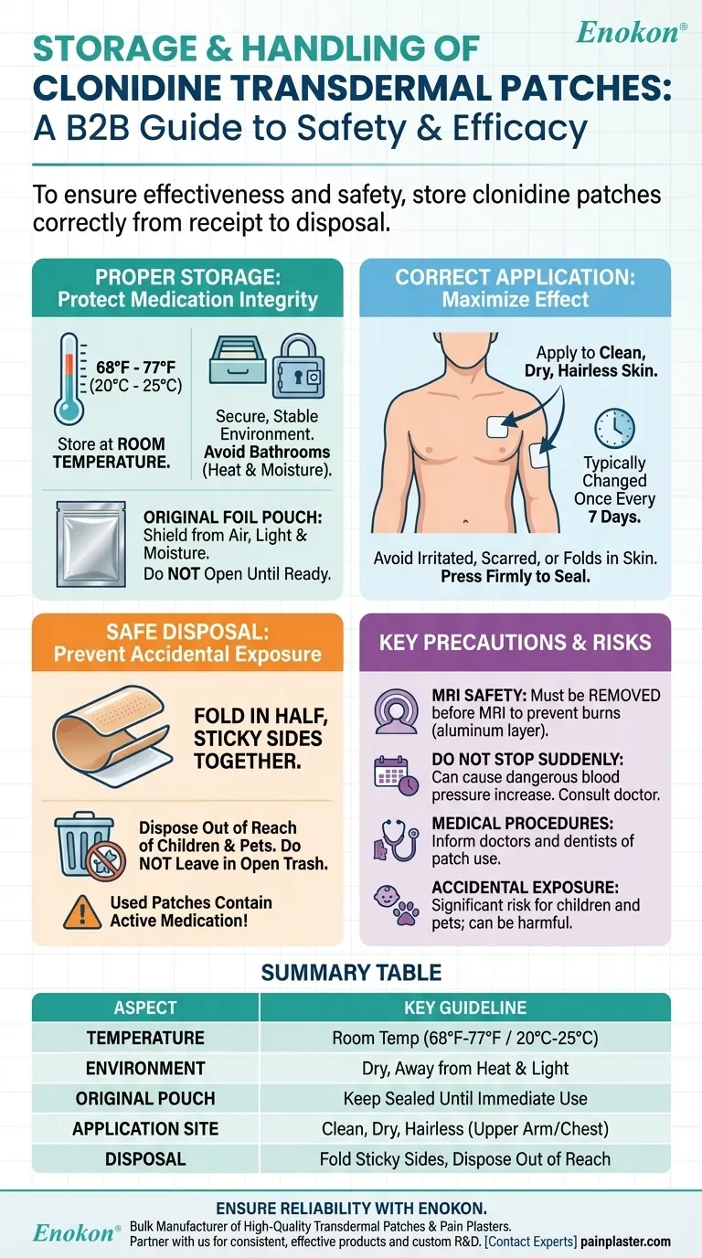 クロニジン経皮パッチの保管方法は？安全性と有効性の確保 ビジュアルガイド