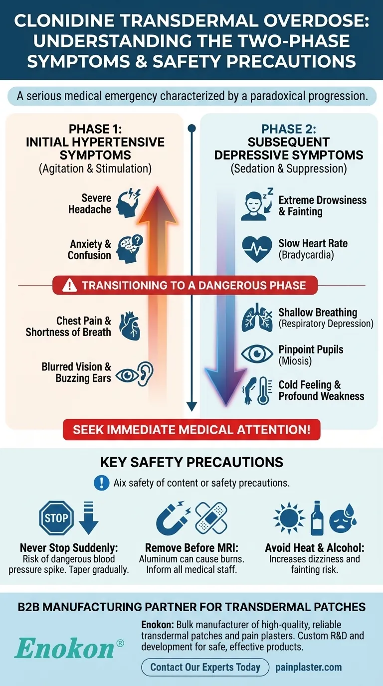 クロニジン経皮吸収型製剤の過剰摂取の症状は？生命を脅かす徴候の認識 ビジュアルガイド