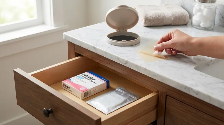 エストラジオールパッチにはどのような保管・廃棄上の注意がありますか?重要な安全ガイドライン