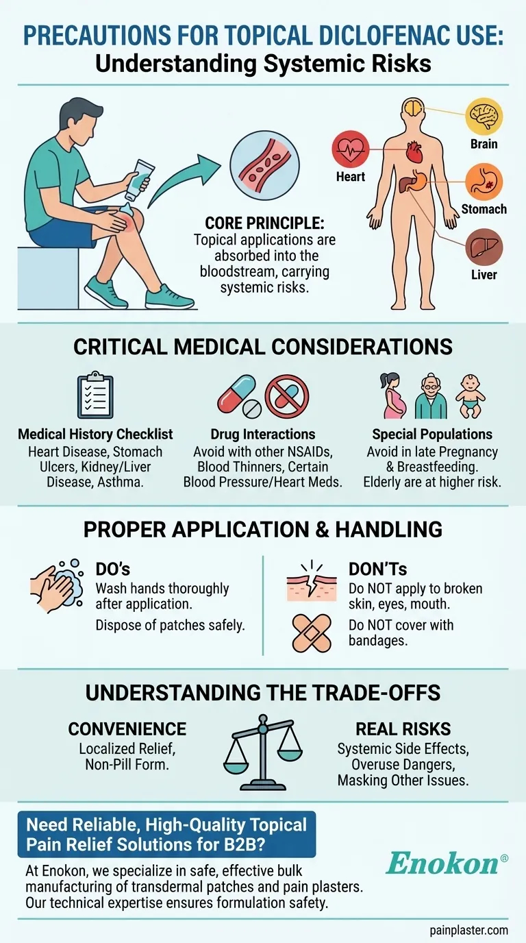 ما هي الاحتياطات المهمة عند استخدام ديكلوفيناك الموضعي؟حافظ على سلامتك مع إرشادات الخبراء دليل مرئي