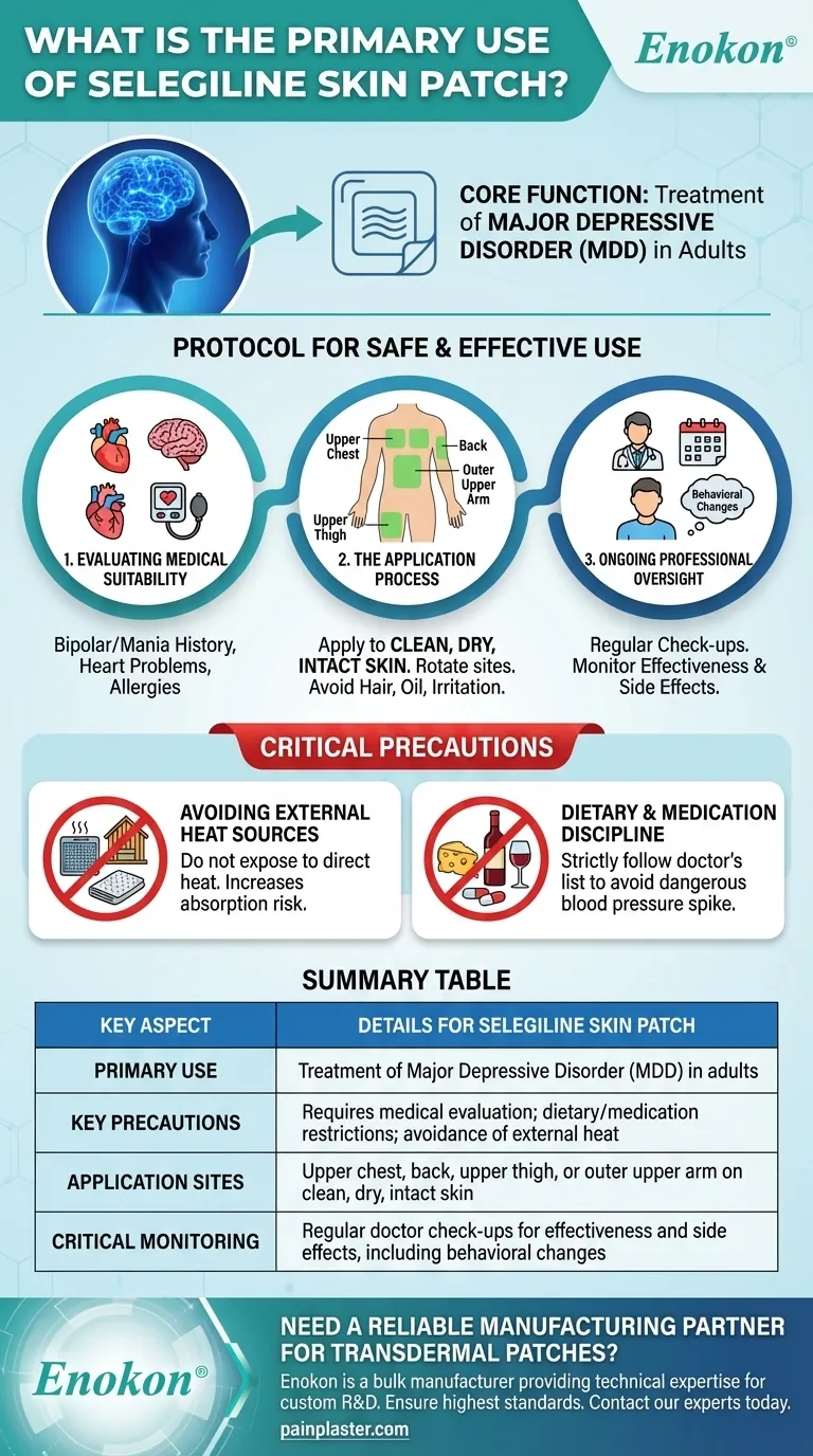 セレギリン皮膚パッチの主な用途は？うつ病治療のブレークスルー ビジュアルガイド