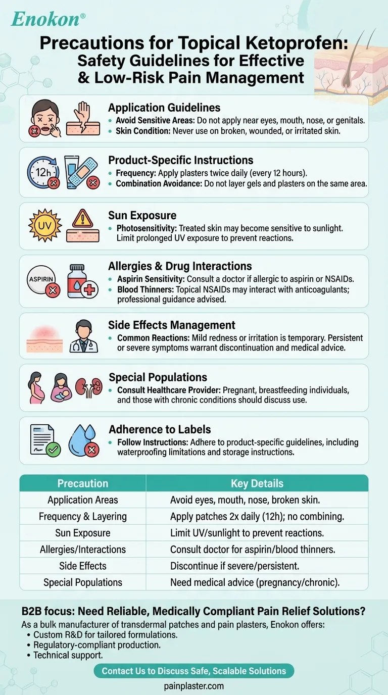 Que precauções devem ser tomadas quando se utiliza cetoprofeno tópico?Garantir um alívio seguro e eficaz da dor Guia Visual