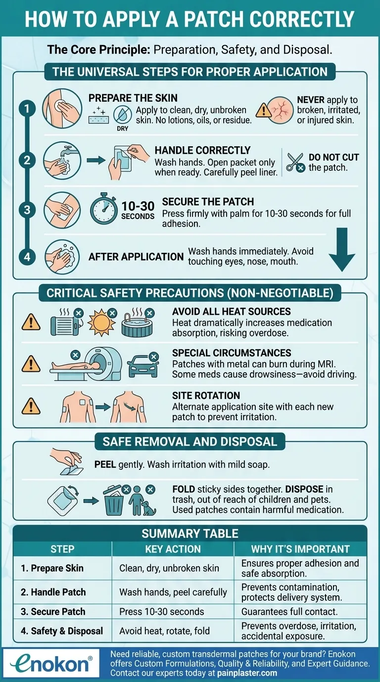 كيف يجب وضع اللصقة اللاصقة؟دليل تفصيلي خطوة بخطوة لتحقيق الفعالية المثلى دليل مرئي