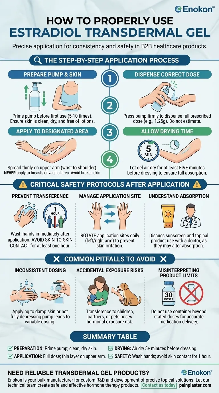 如何正确使用雌二醇透皮凝胶？安全使用和主要注意事项 图解指南