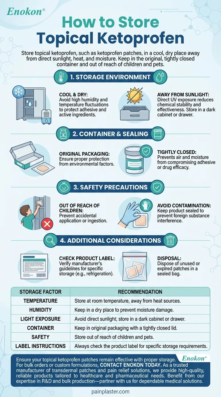 ケトプロフェン外用薬はどのように保管すべきか？最適な効果を得るためのベストプラクティス ビジュアルガイド