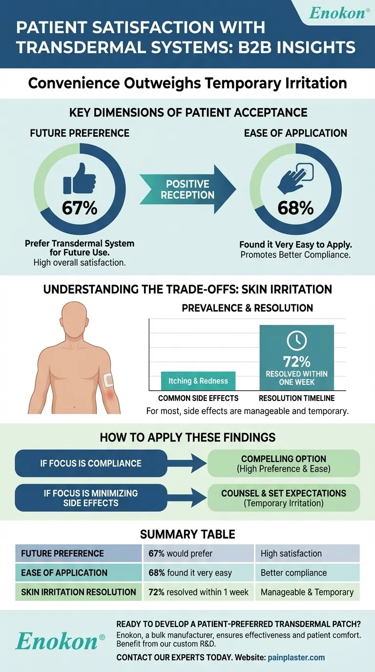 Quais foram as conclusões do inquérito de satisfação dos doentes relativamente aos sistemas transdérmicos?Elevada preferência e facilidade de utilização Guia Visual