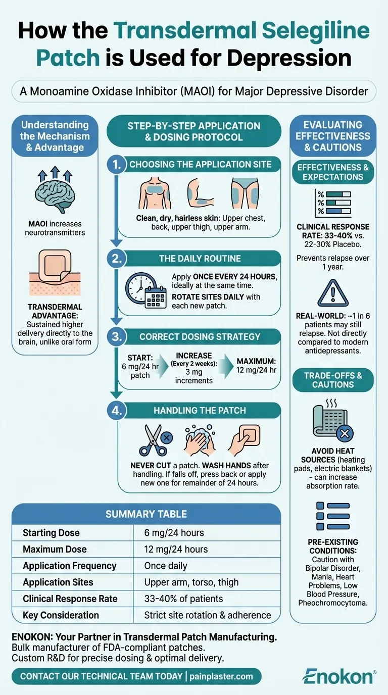 経皮吸収型セレギリンパッチはうつ病にどのように使用されますか？用法・用量、安全性ガイド ビジュアルガイド