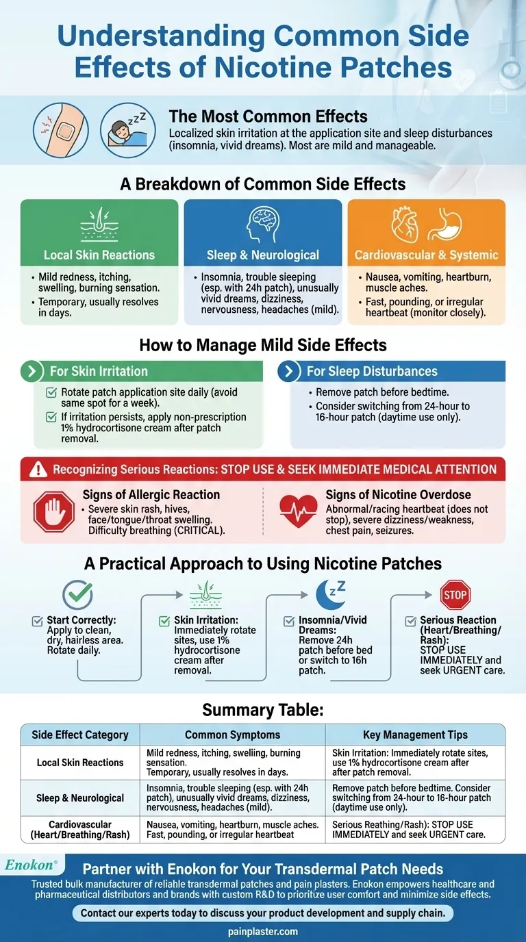 Quais são os efeitos secundários comuns dos adesivos de nicotina?Gerir as reacções cutâneas e os problemas de sono Guia Visual