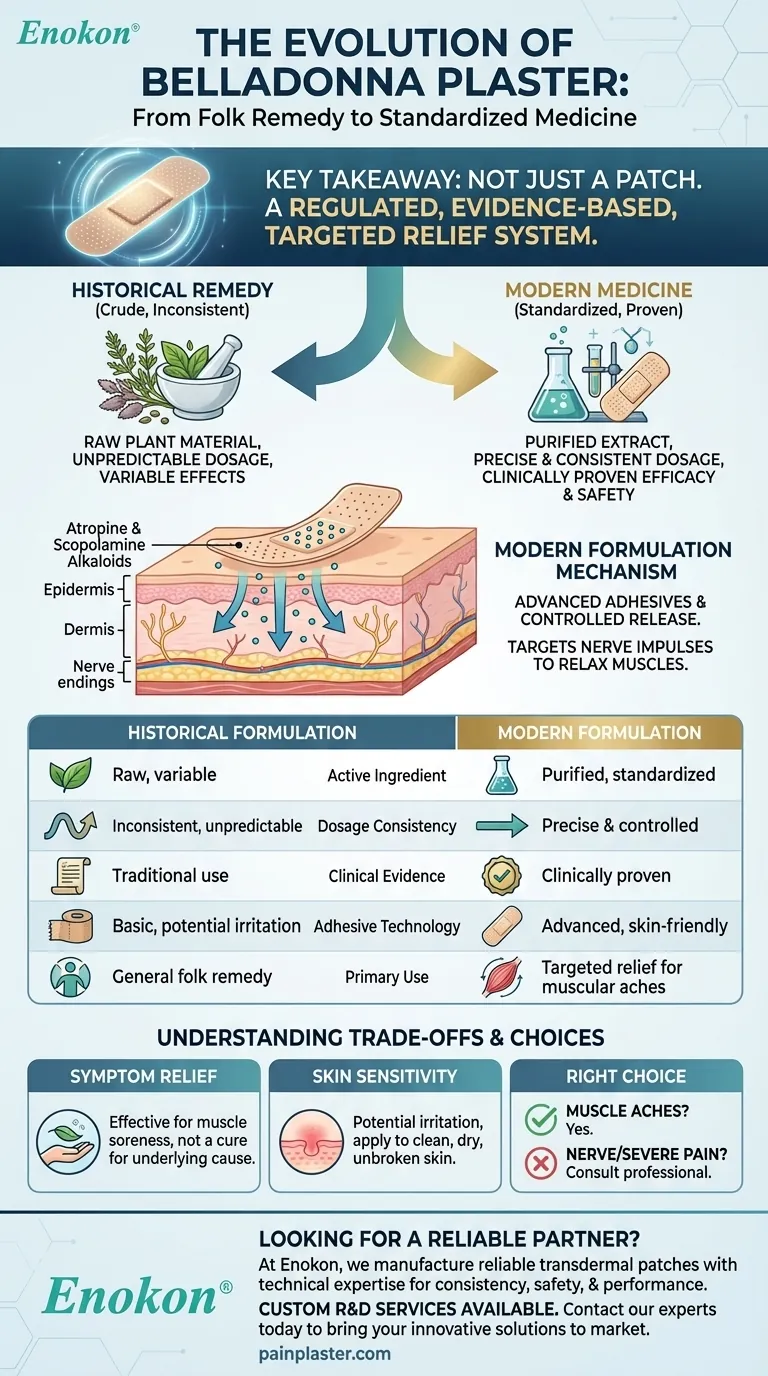 ¿Cuál es la situación actual de las fórmulas de Belladonna en emplasto?Avances modernos en el alivio del dolor Guía Visual