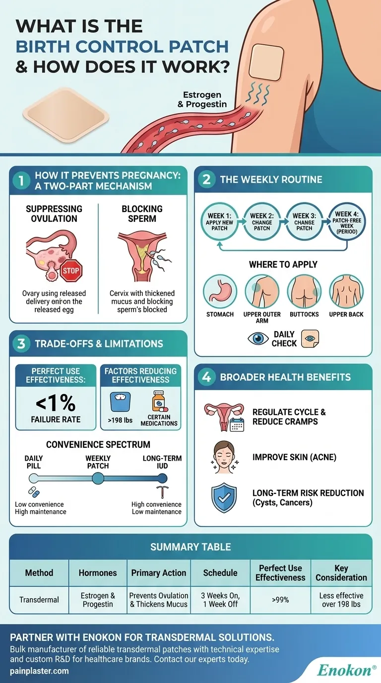 什么是避孕贴，如何使用？方便的每周避孕解决方案 图解指南