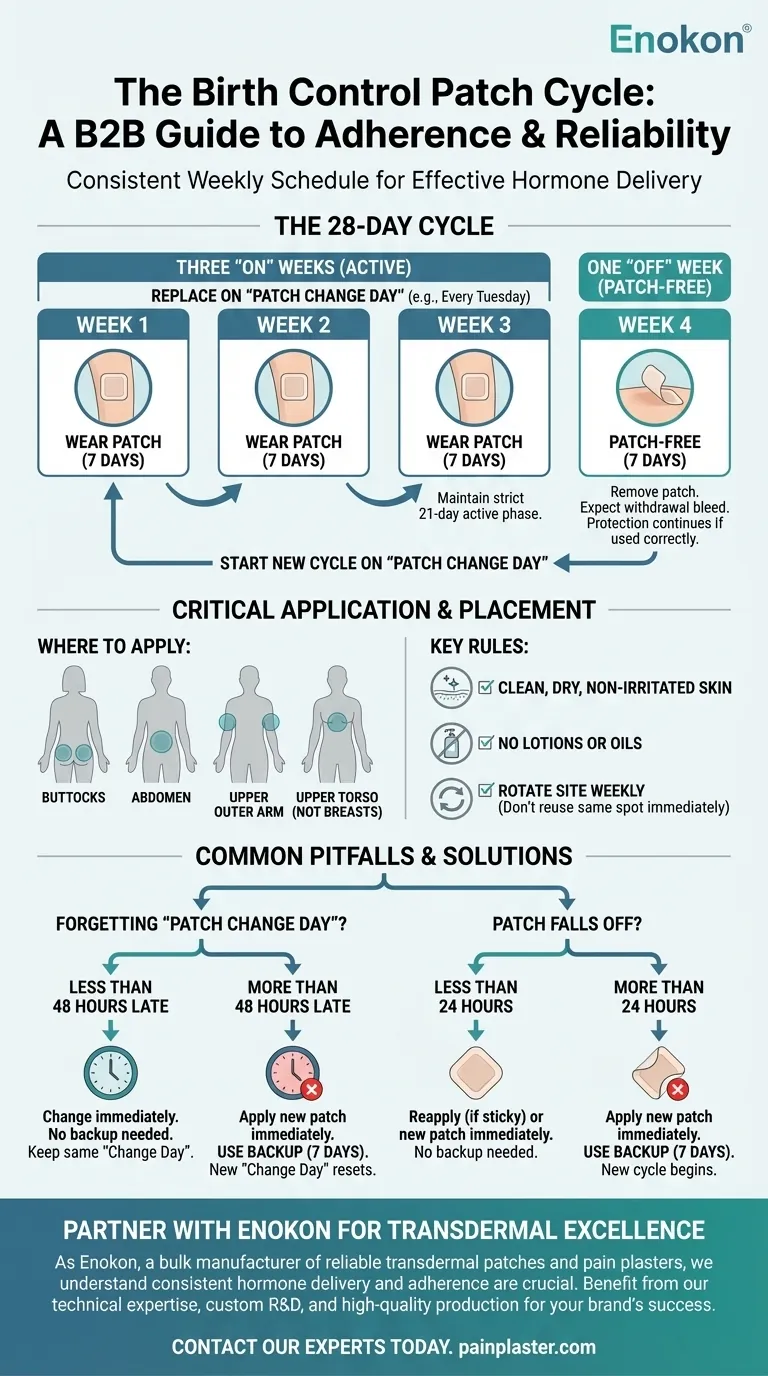 避孕贴应该多久更换一次？每周时间表和关键提示 图解指南
