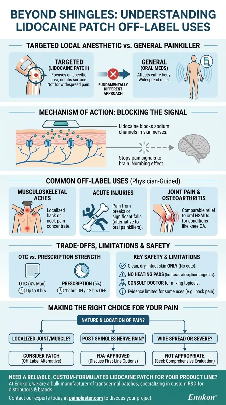 ما هي أنواع الألم الأخرى التي يمكن استخدام لصقات ليدوكائين لها؟اكتشف فوائدها المتعددة لتخفيف الألم دليل مرئي