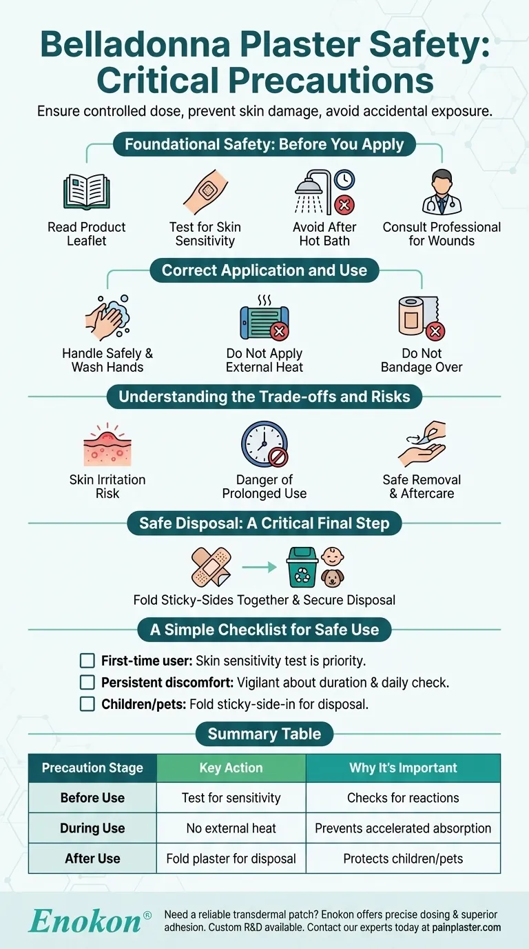 ベラドンナ絆創膏を使用する際の注意点とは？安全に関する重要なヒント ビジュアルガイド