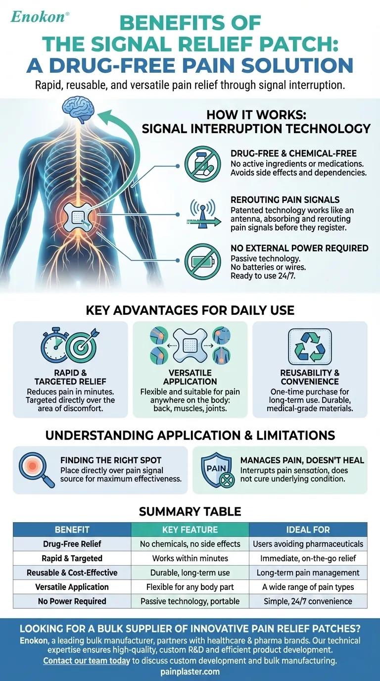 使用信号缓解贴片有什么好处？无副作用的无药镇痛 图解指南