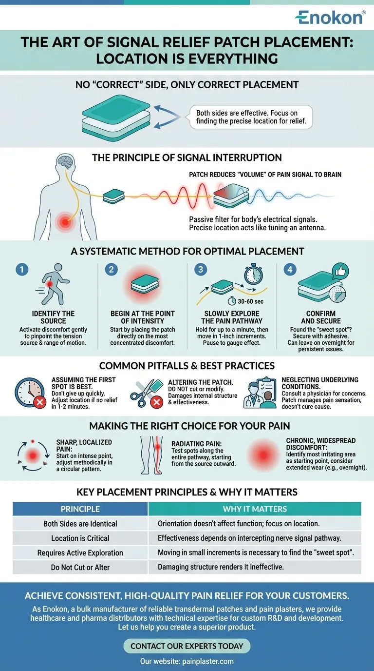 佩戴信号缓解贴片的正确方法是什么？正确使用，最大限度地缓解疼痛 图解指南