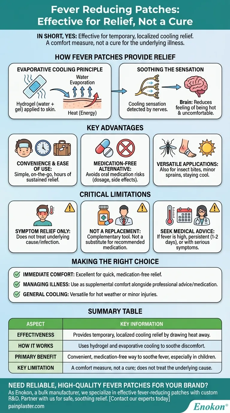 I cerotti per ridurre la febbre sono efficaci?Scoprite un modo conveniente per gestire i sintomi della febbre Guida Visiva