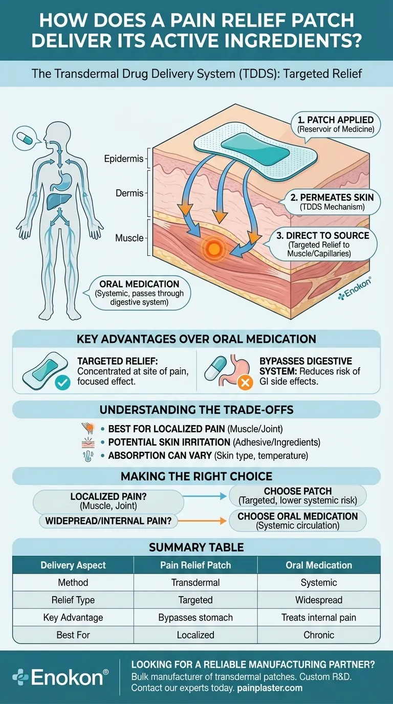 Como é que o Pain Relief Patch fornece os seus ingredientes activos?Descubra a ciência por detrás do alívio da dor direcionado Guia Visual