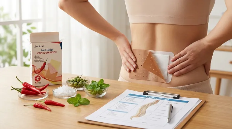 How was the efficacy of capsicum plaster compared to placebo in treating non-specific back pain? Proven Relief & Clinical Benefits