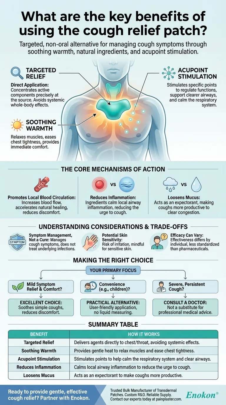 Was sind die wichtigsten Vorteile des Hustenpflasters?Schnelle, natürliche Linderung von Hustensymptomen Visuelle Anleitung