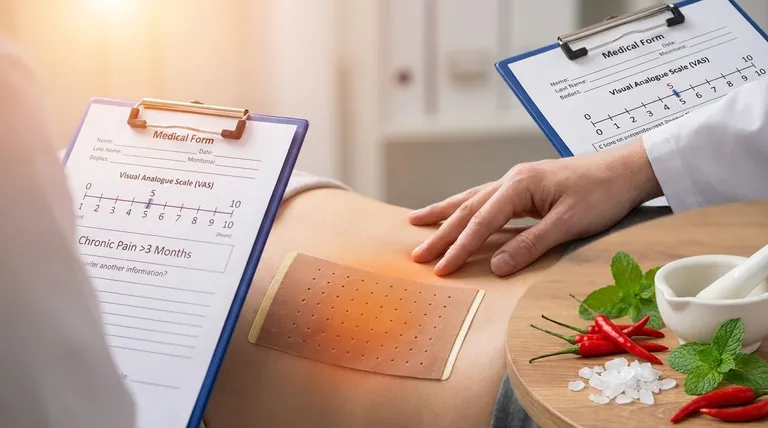 腰痛に対するカプシカムプラスターに関する研究の組み入れ基準とは?主要条件の説明