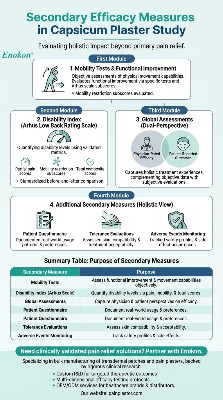 辣椒膏研究的次要疗效指标是什么？评估整体止痛效果 图解指南