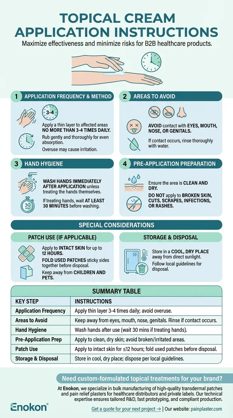 Quais são as instruções de aplicação deste creme tópico?Siga estes passos para uma utilização segura e eficaz Guia Visual