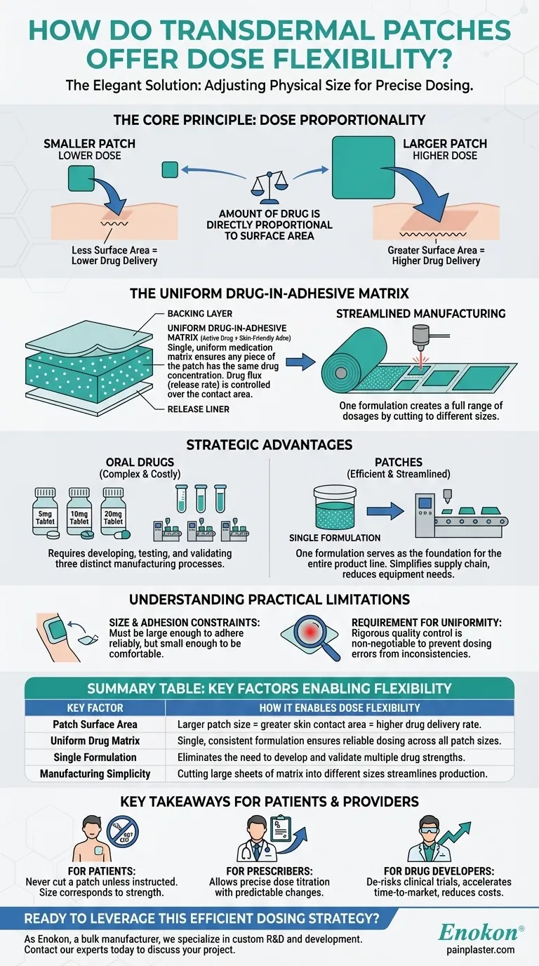 Wie bieten die Pflaster eine flexible Dosierung?Anpassbare Schmerzlinderung mit transdermaler Technologie Visuelle Anleitung