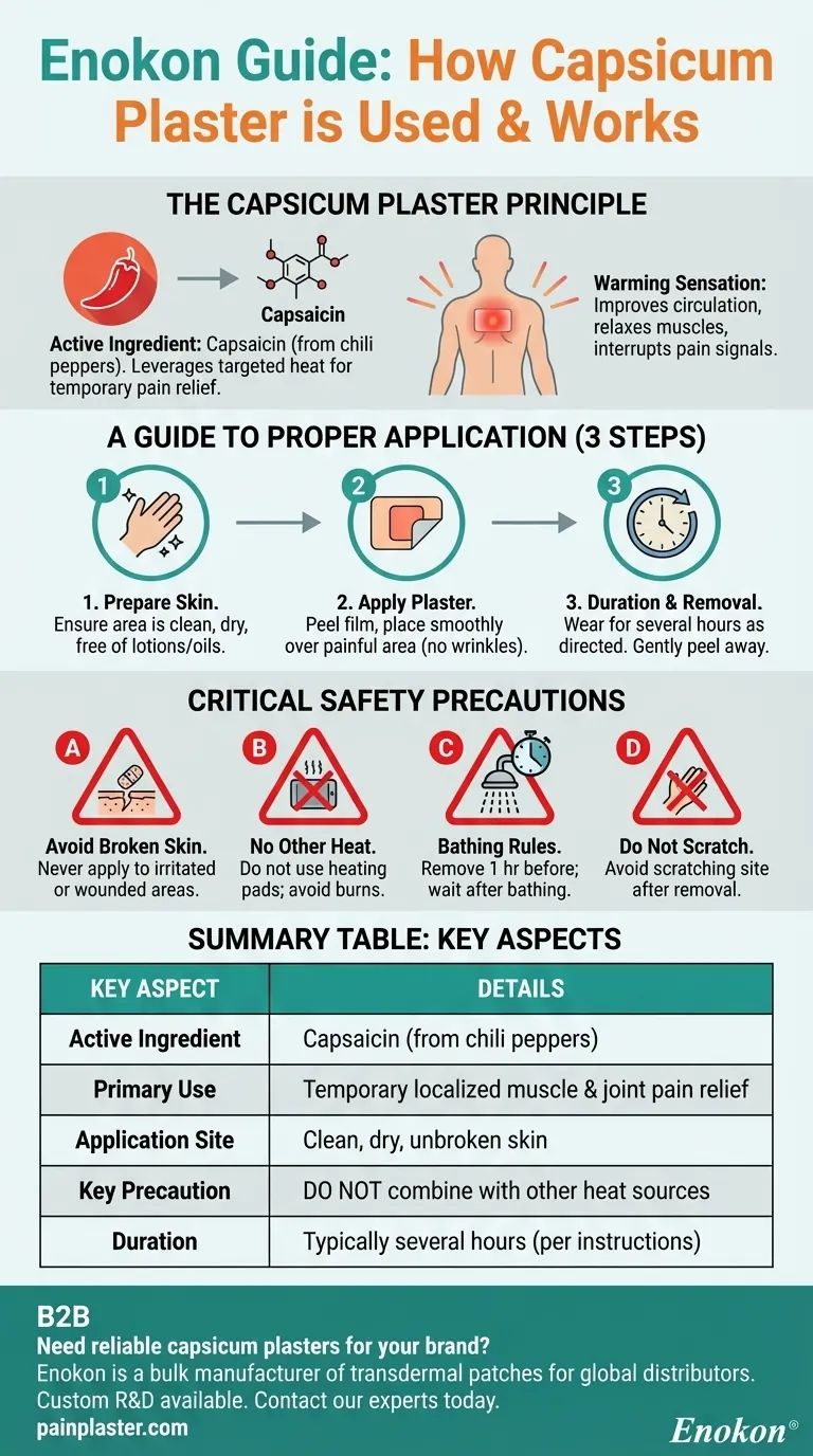 Como é que o emplastro de capsicum é normalmente utilizado?Um guia para o alívio natural da dor Guia Visual