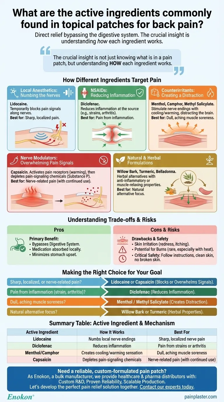 Welche Wirkstoffe sind üblicherweise in topischen Pflastern gegen Rückenschmerzen enthalten?Wichtige Inhaltsstoffe für wirksame Linderung Visuelle Anleitung
