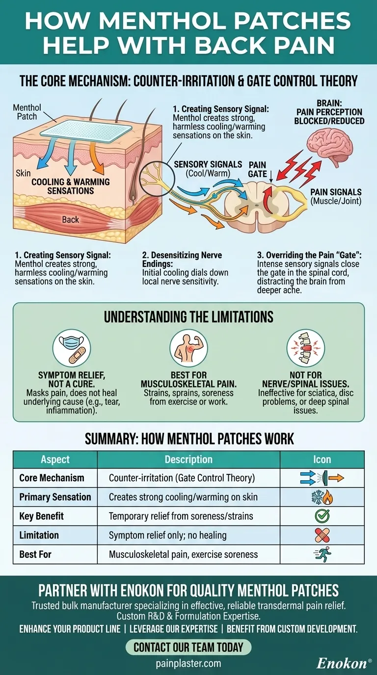 Wie helfen Mentholpflaster bei Rückenschmerzen?Entdecken Sie die Wissenschaft hinter der gezielten Linderung Visuelle Anleitung