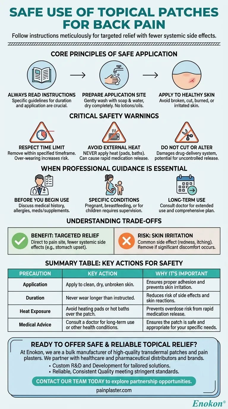 使用外用贴剂治疗背痛时应采取哪些预防措施？确保安全有效地缓解疼痛 图解指南