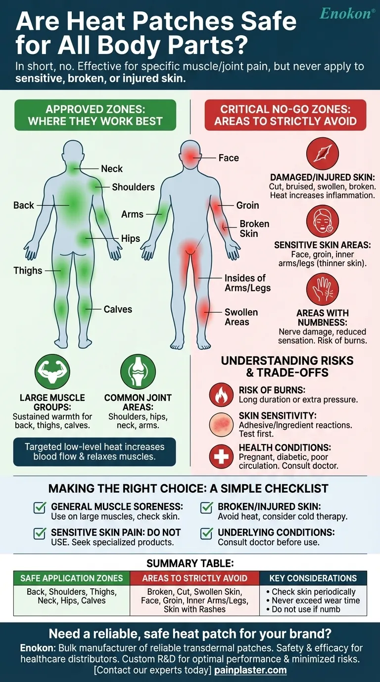 Sind Wärmepflaster für alle Körperteile sicher?Wichtige Richtlinien für die sichere Anwendung Visuelle Anleitung