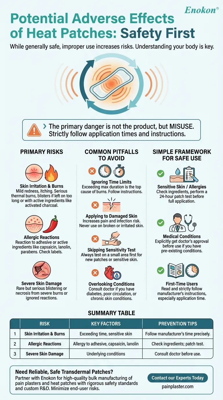 ヒートパッチの潜在的副作用とは？リスクと安全のヒント ビジュアルガイド