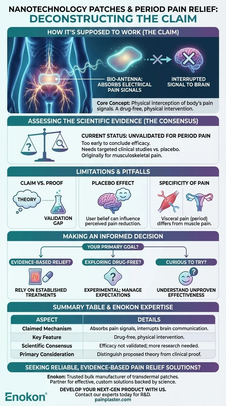 Как нанотехнологический пластырь может облегчить боль при месячных?Исследуя науку, лежащую в основе обезболивания Визуальное руководство