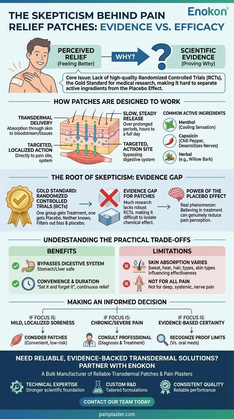 Почему существует скептицизм в отношении эффективности обезболивающих пластырей?Распаковка научных данных и мифов Визуальное руководство