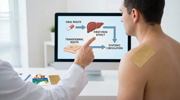 初回通過効果とは何ですか?また、経皮投与はそれをどのように回避するのですか?