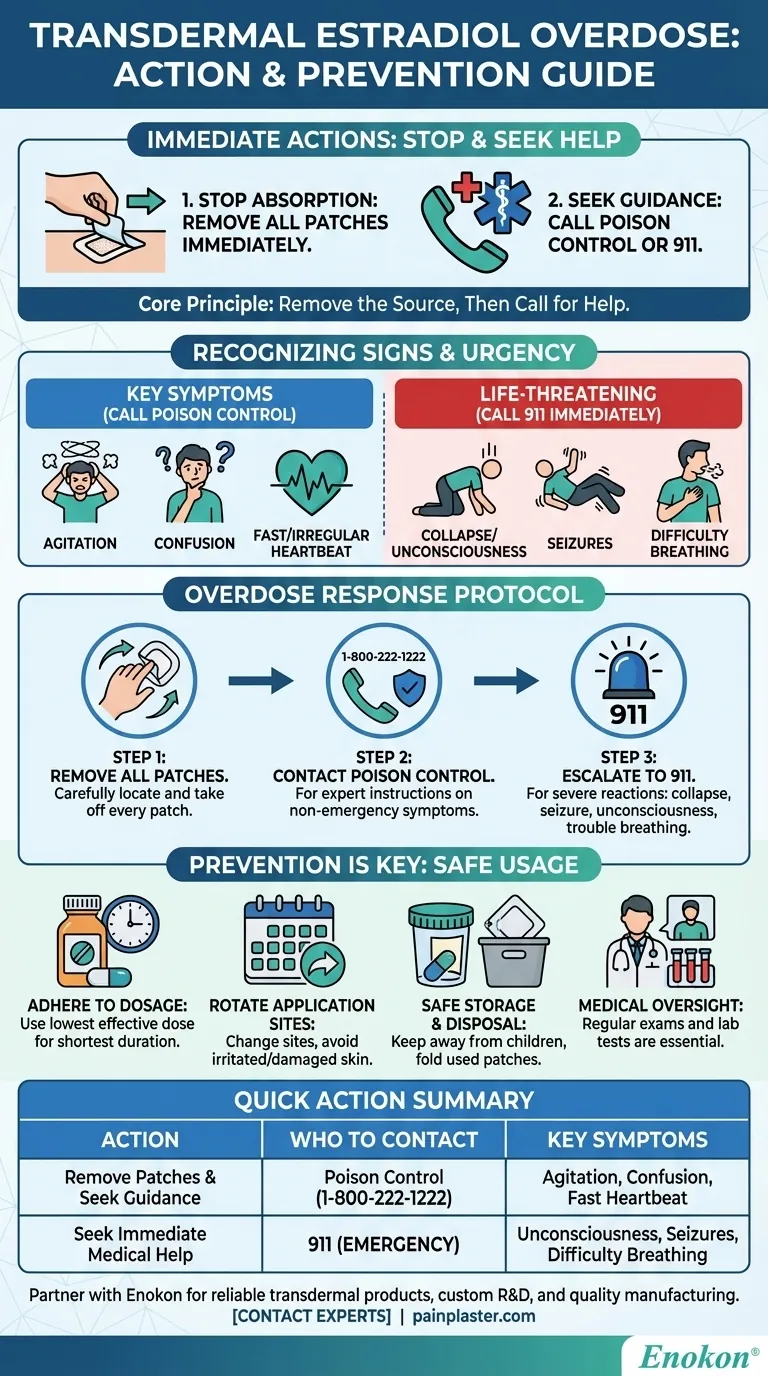 发生透皮雌二醇过量时应该怎么办？应急步骤和预防提示 图解指南
