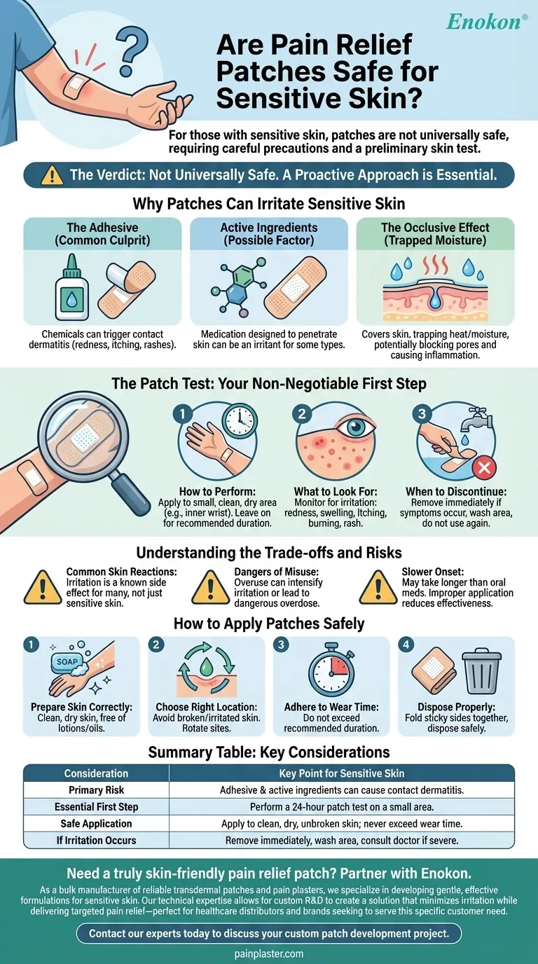 Sind Schmerzlinderungspflaster für empfindliche Haut sicher?Wie man sie sicher verwendet Visuelle Anleitung