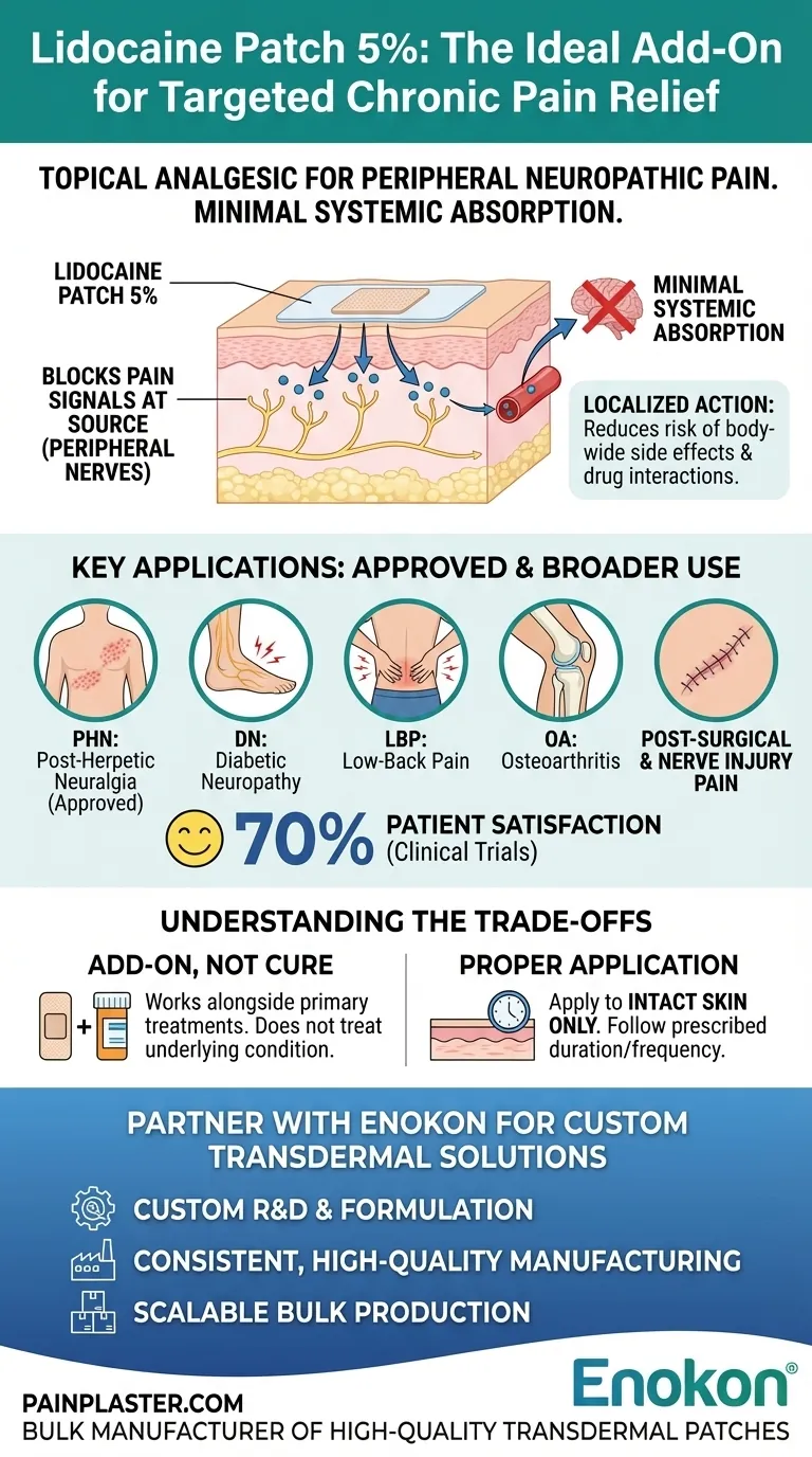 O que é o penso de lidocaína a 5% e porque é que é considerado uma terapia complementar ideal? Guia Visual