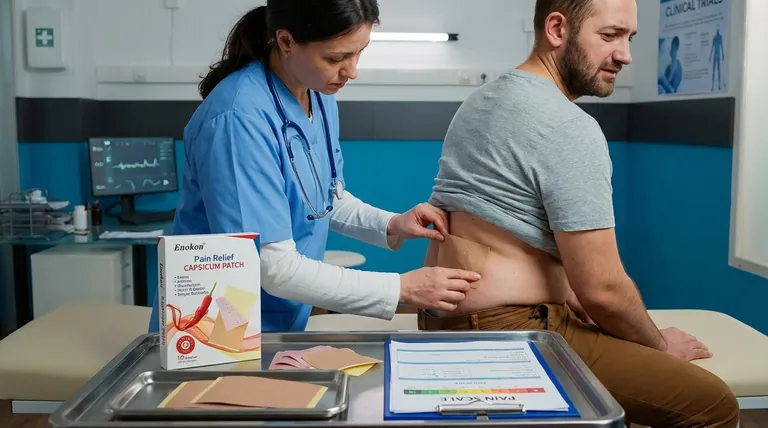 慢性腰痛に対するカプシカムプラスターに関する研究の目的は?薬物を使用しない疼痛緩和法の評価