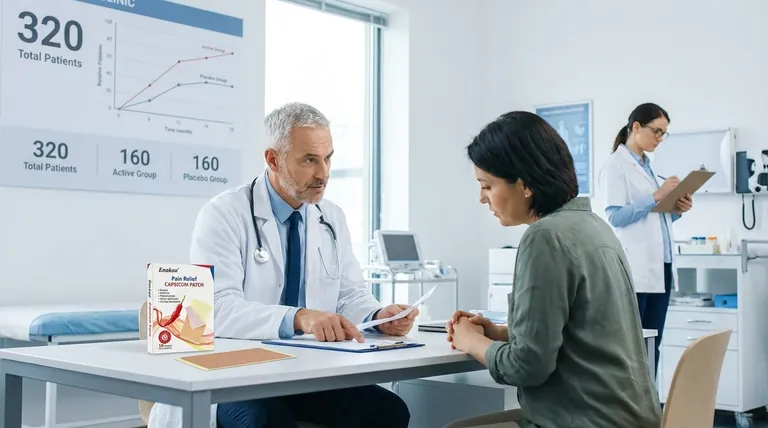 カプシカムプラスター試験には何人の患者が参加し、どのように分けられたか?重要な洞察