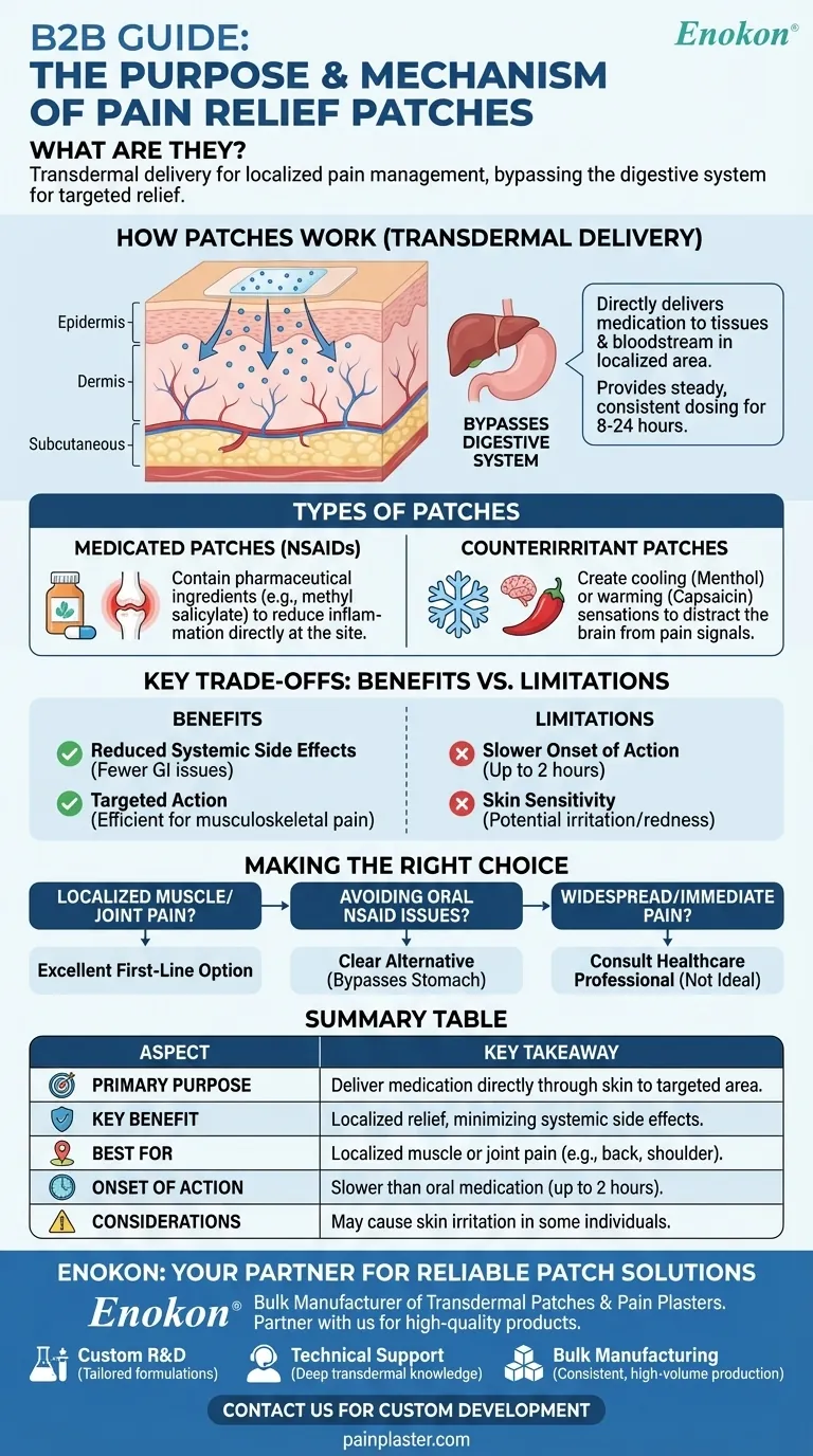 Qual é o objetivo dos adesivos para alívio da dor?Alívio direcionado sem os efeitos secundários Guia Visual