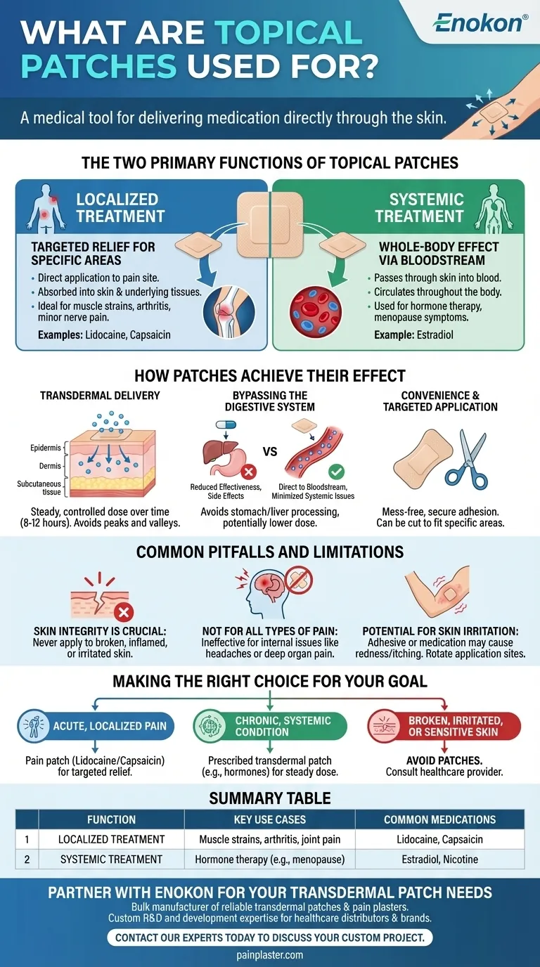 Para que são utilizados os pensos tópicos?Descubra os seus benefícios e aplicações médicas Guia Visual